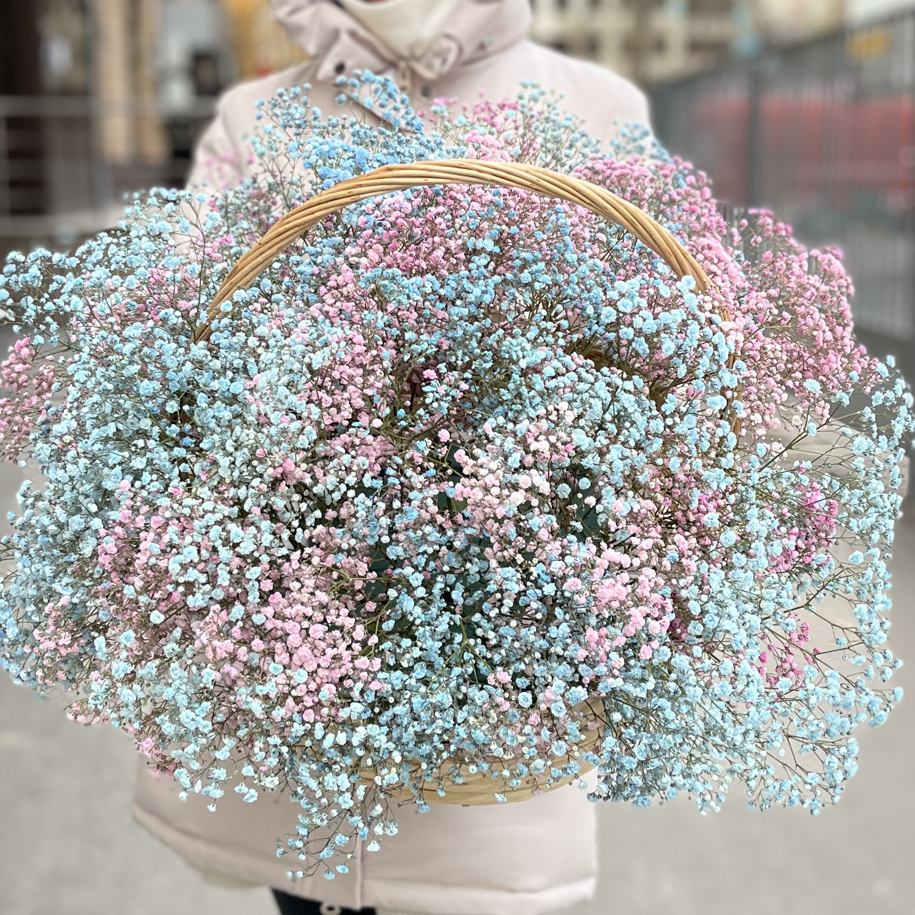 Корзина на Гендер Пати 25 гипсофил